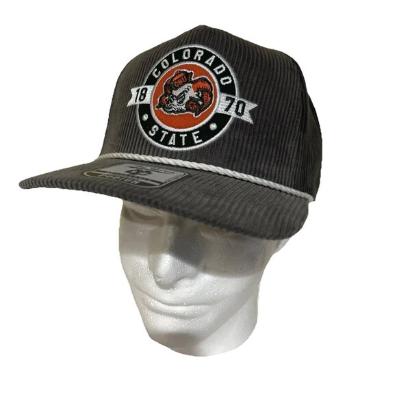 Colosseum CSU Colorado State NCAA Podium Cap Hat Corduroy Rope Front NEW - Picture 1 of 10